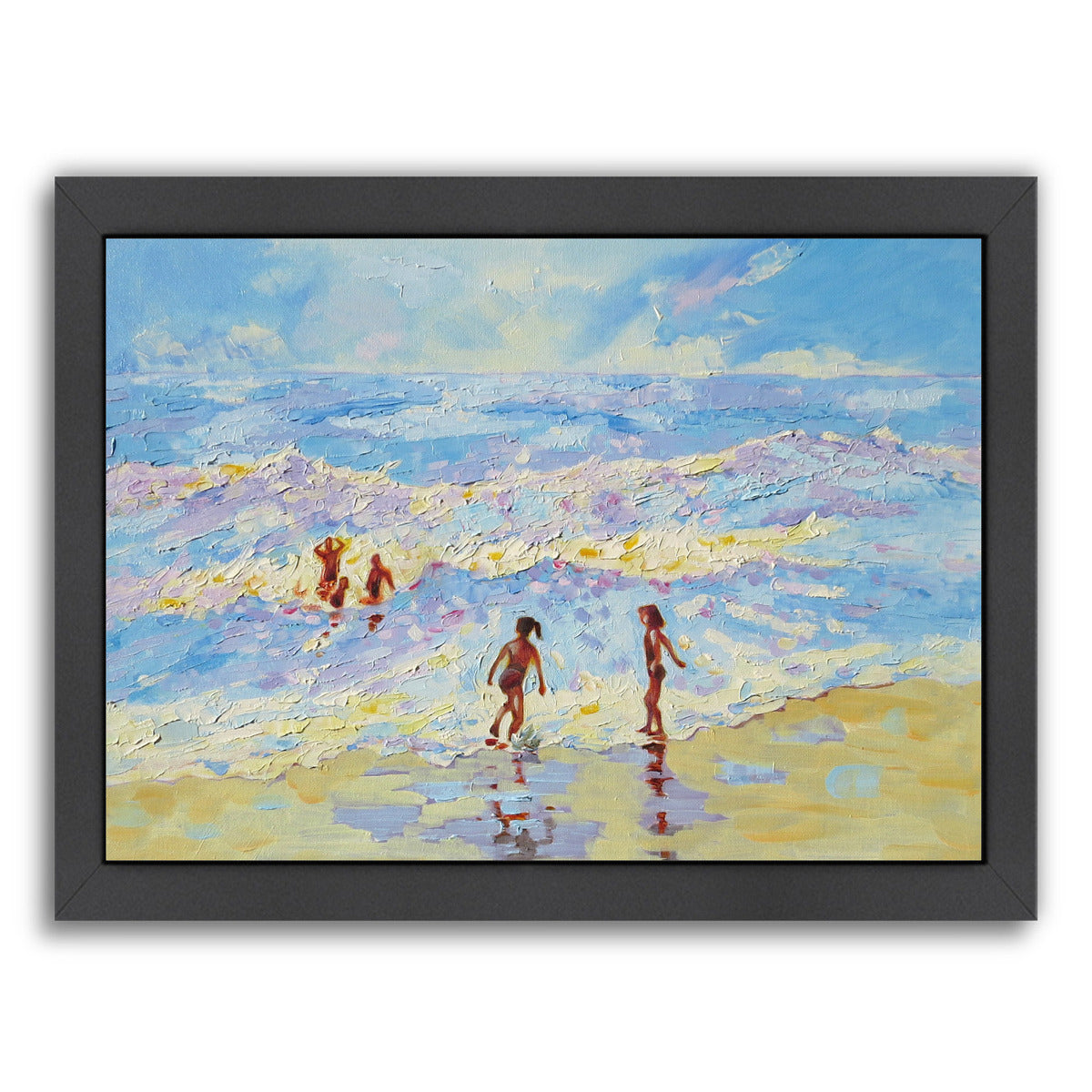 Summer Holiday By Mary Kemp - Black Framed Print - Wall Art - Americanflat