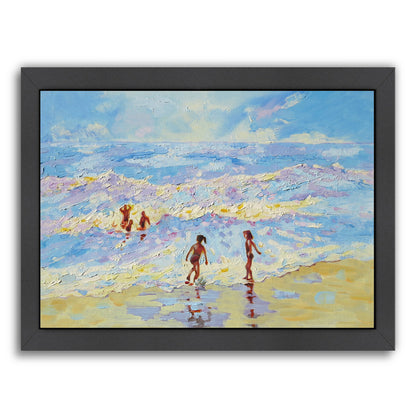 Summer Holiday By Mary Kemp - Black Framed Print - Wall Art - Americanflat