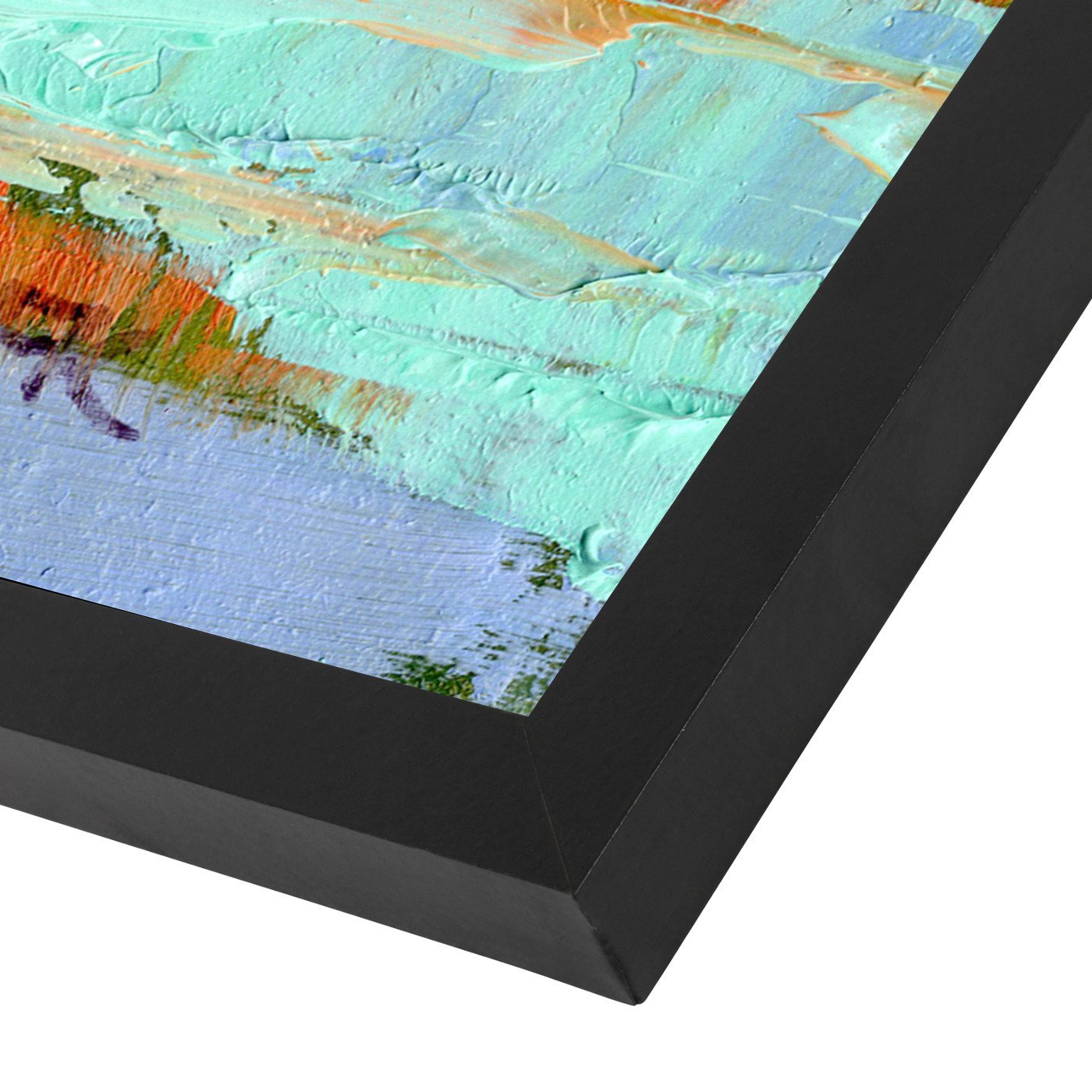 Abstract Seascape by Mary Kemp Black Framed Print - Wall Art - Americanflat