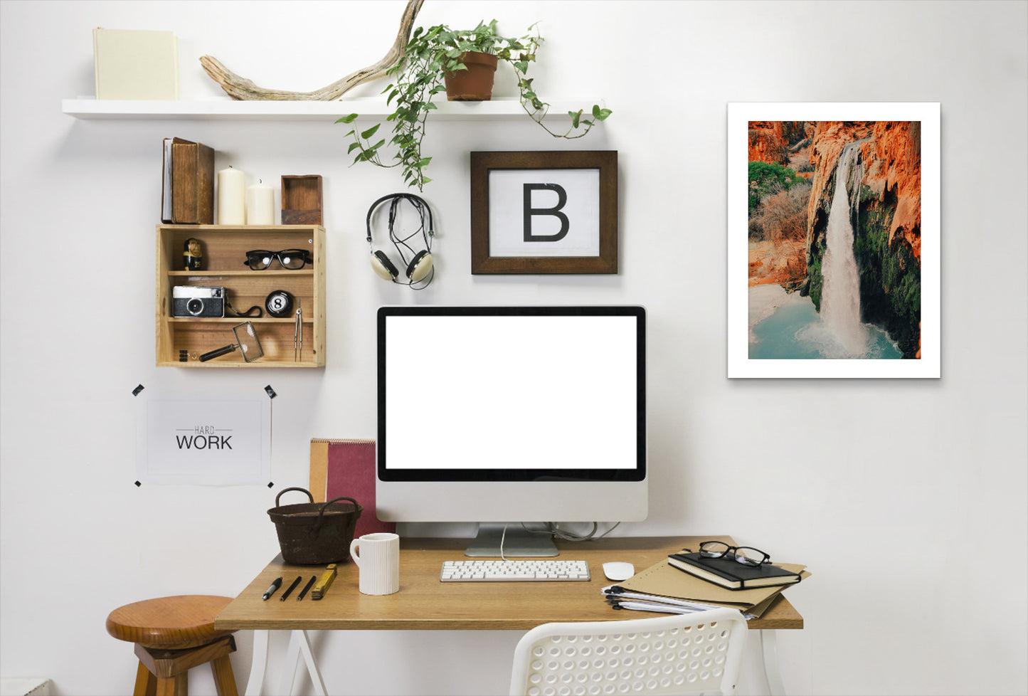 Havasu 1 By Natalie Allen - White Framed Print - Wall Art - Americanflat