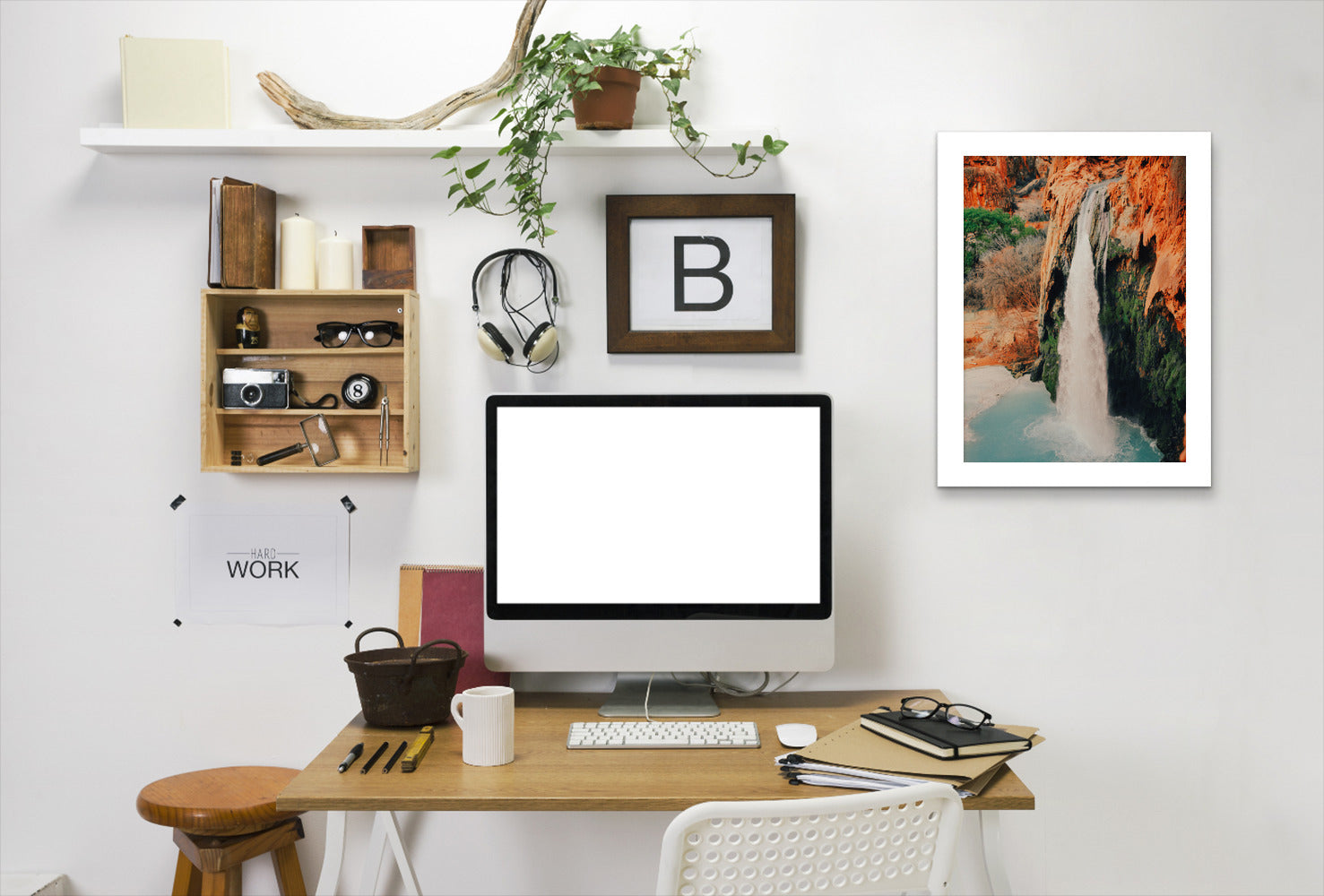 Havasu 1 By Natalie Allen - White Framed Print - Wall Art - Americanflat