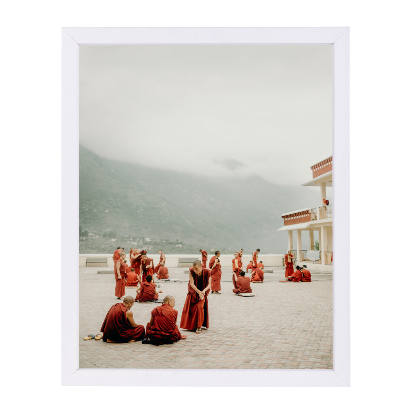 India By Natalie Allen - White Framed Print - Wall Art - Americanflat