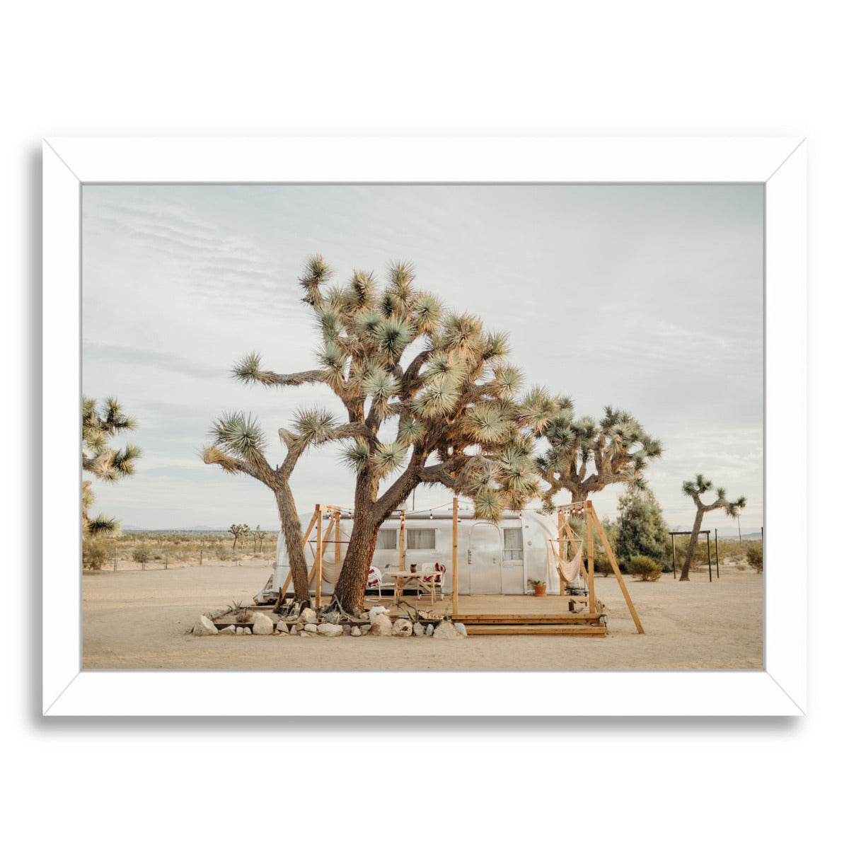 Joshua Tree Acres By Natalie Allen - White Framed Print - Wall Art - Americanflat