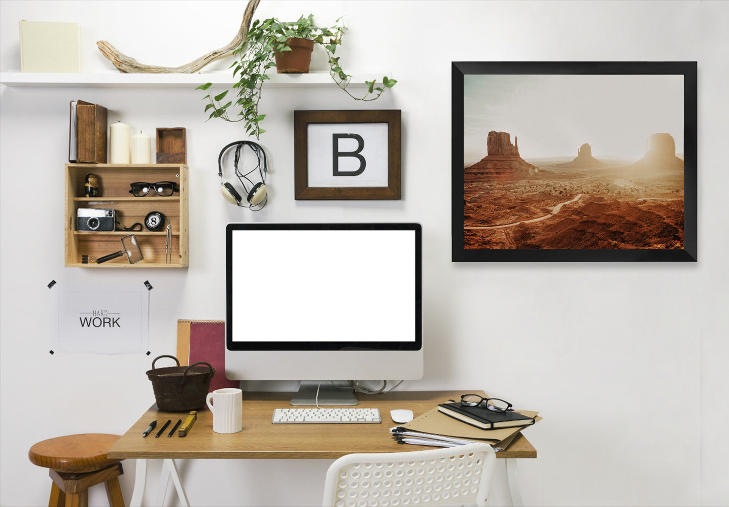 Monument Valley 3 By Natalie Allen - Black Framed Print - Wall Art - Americanflat
