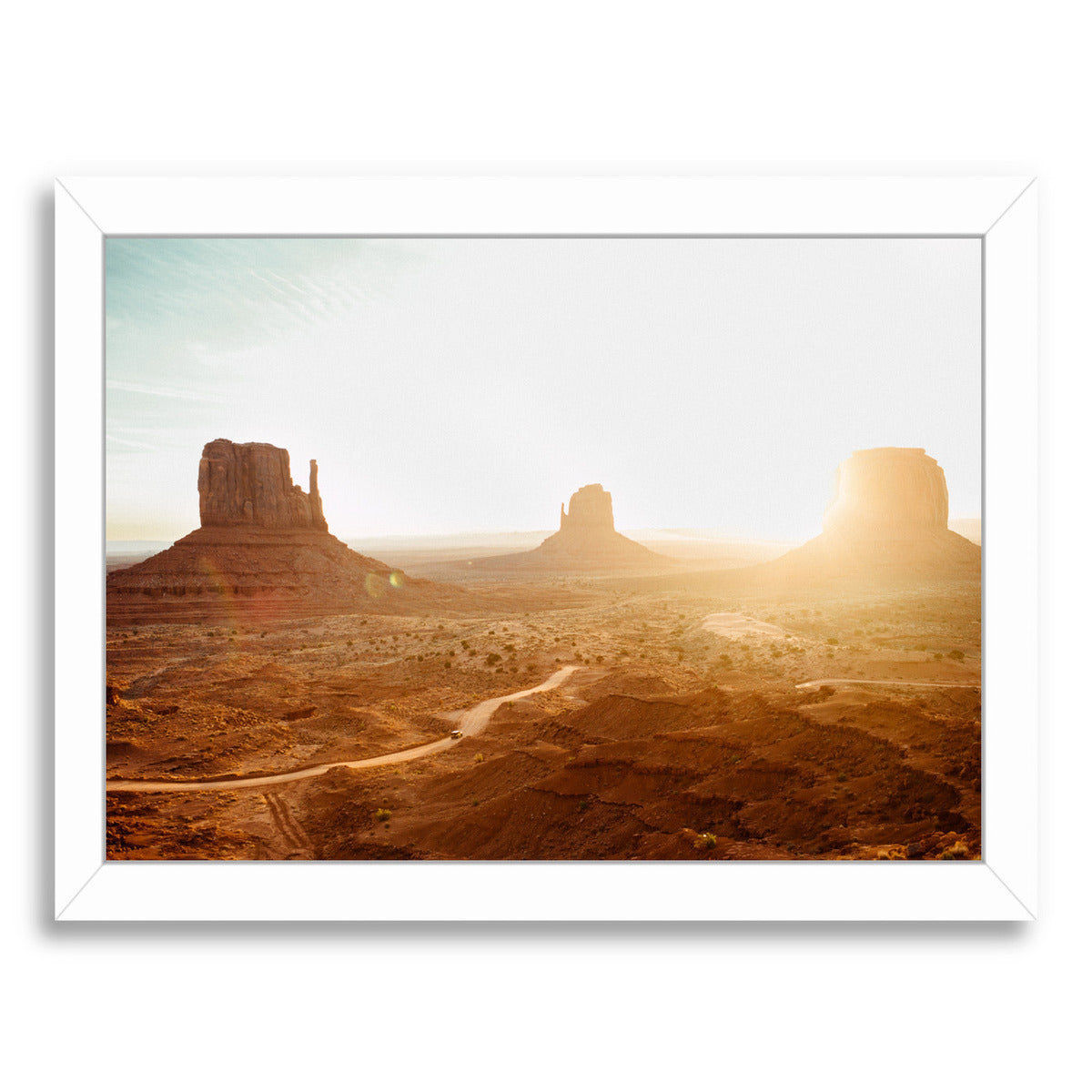 Monument Valley 2 By Natalie Allen - White Framed Print - Wall Art - Americanflat