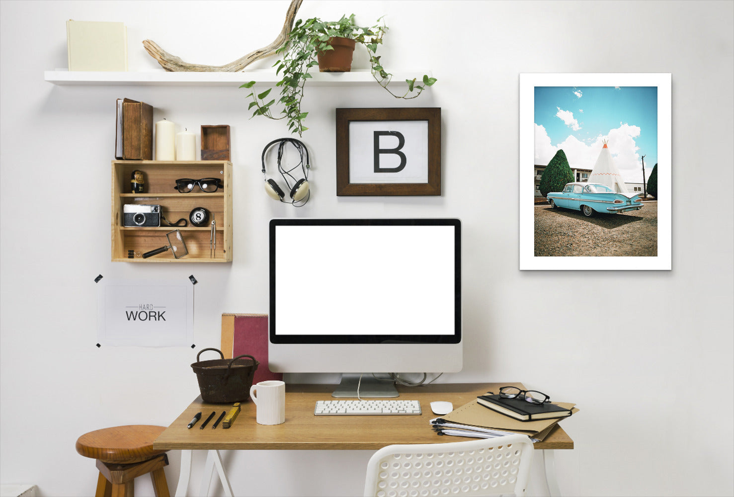 Holbrook, Arizona By Natalie Allen - White Framed Print - Wall Art - Americanflat