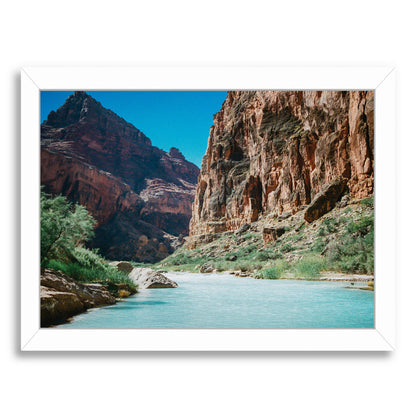 Little Colorado River By Natalie Allen - White Framed Print - Wall Art - Americanflat