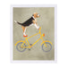 Beagle On Bicycle By Coco De Paris - White Framed Print - Wall Art - Americanflat