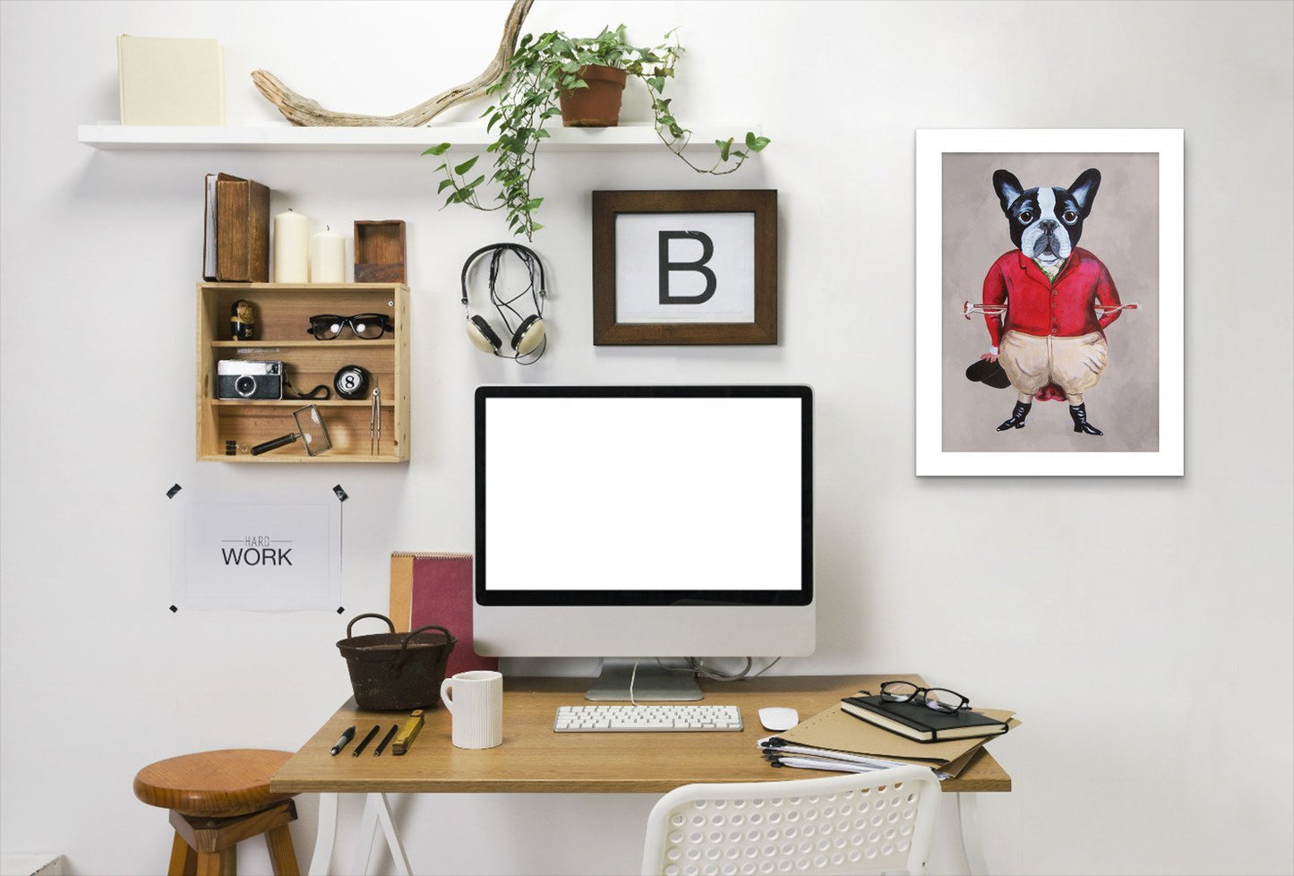 Bulldog Horsedriver By Coco De Paris - Framed Print - Americanflat