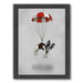 Bulldog With Parachute By Coco De Paris - Black Framed Print - Wall Art - Americanflat