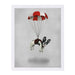 Bulldog With Parachute By Coco De Paris - Framed Print - Americanflat