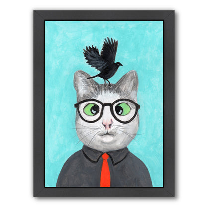Cat With Craw By Coco De Paris - Black Framed Print - Wall Art - Americanflat