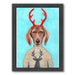Dachshund Deer By Coco De Paris - Black Framed Print - Wall Art - Americanflat