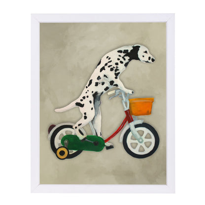 Dalmatian Cycling By Coco De Paris - Framed Print - Americanflat