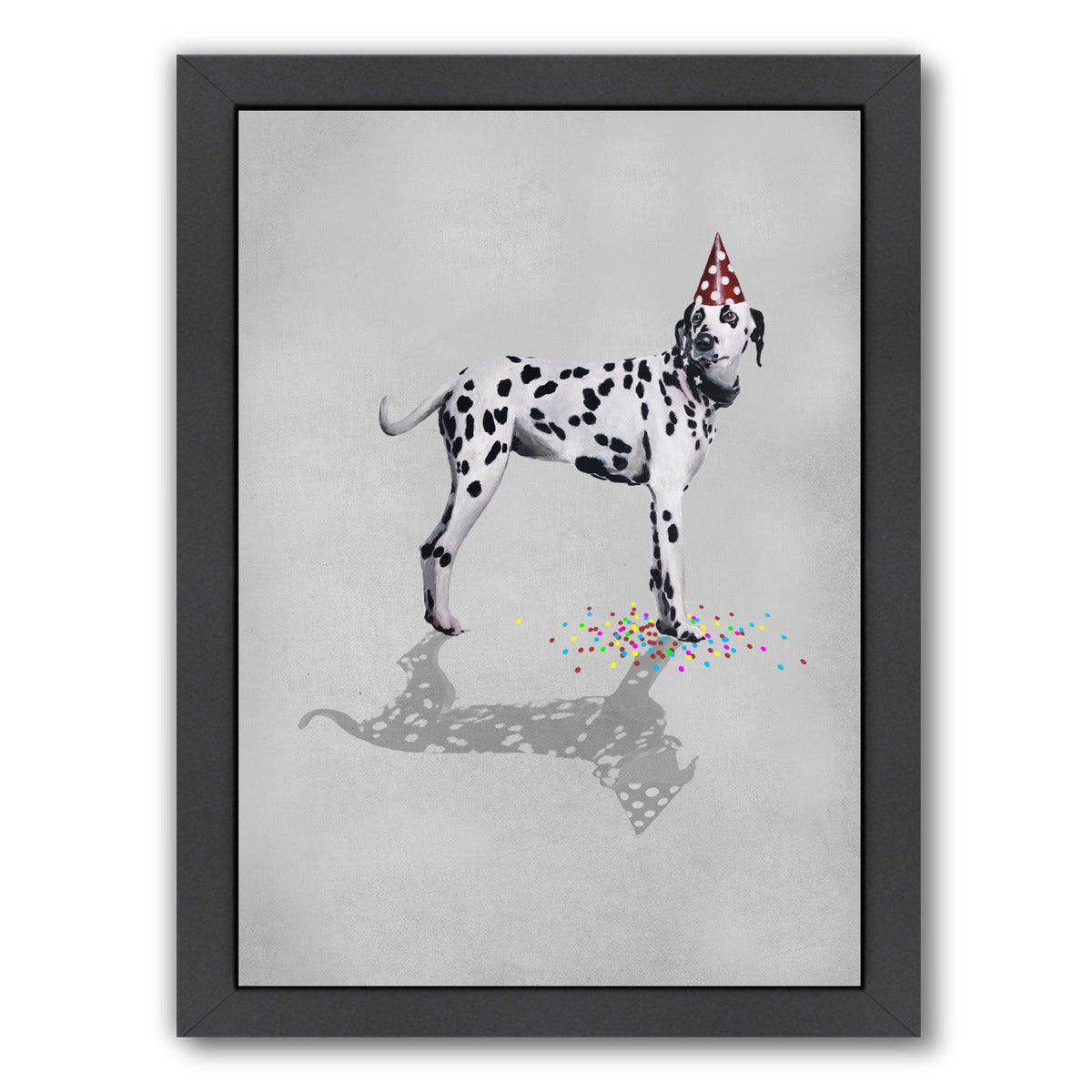 Dalmatian Party By Coco De Paris - Black Framed Print - Wall Art - Americanflat
