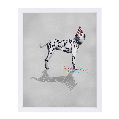 Dalmatian Party By Coco De Paris - White Framed Print - Wall Art - Americanflat