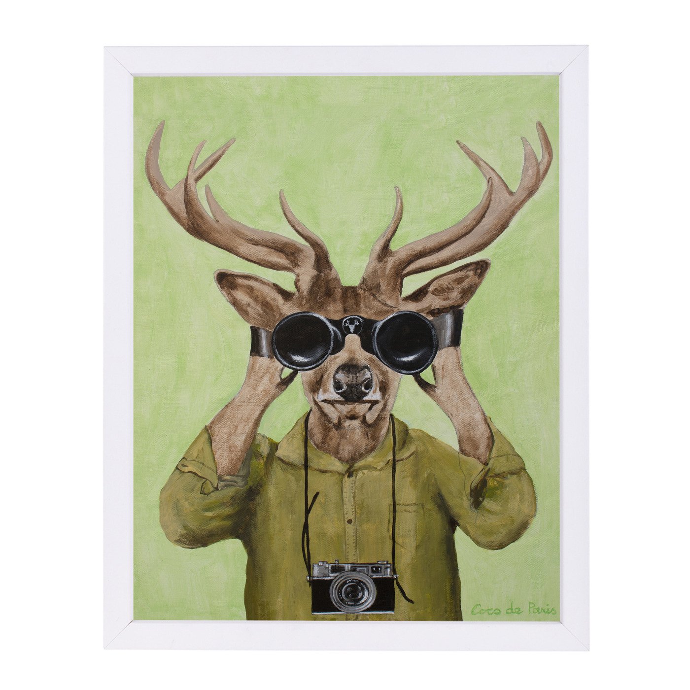 Deer Hunter By Coco De Paris - Framed Print - Americanflat