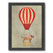 Deer With Airballoon By Coco De Paris - Black Framed Print - Wall Art - Americanflat