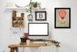 Deer With Airballoon By Coco De Paris - Black Framed Print - Wall Art - Americanflat
