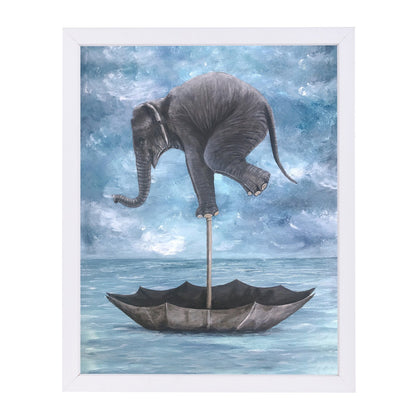 Elephant In Balance By Coco De Paris - Framed Print - Americanflat