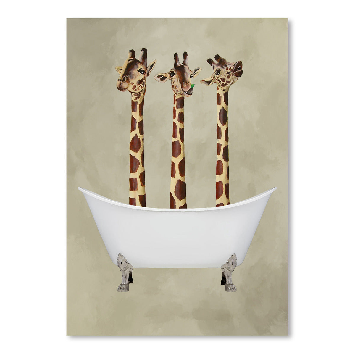 Giraffes In Bathtub by Coco de Paris - Art Print - Americanflat
