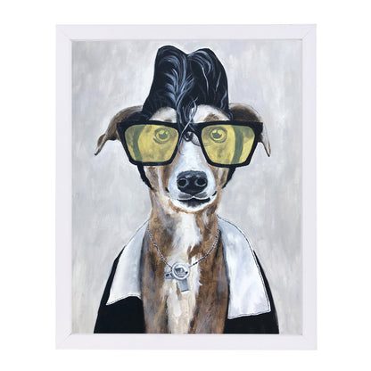 Greyhound Rock By Coco De Paris - White Framed Print - Wall Art - Americanflat