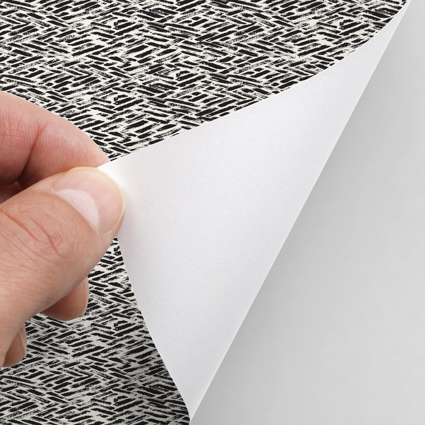 18' L x 24" W Peel & Stick Wallpaper Roll - Abstract Basketweave by DecoWorks - Wallpaper - Americanflat