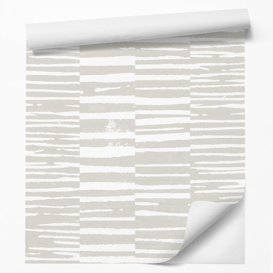 18' L x 24" W Peel & Stick Wallpaper, Wild Apple Roll - Tribal Zig Zag - Wallpaper, Wild Apple - Americanflat