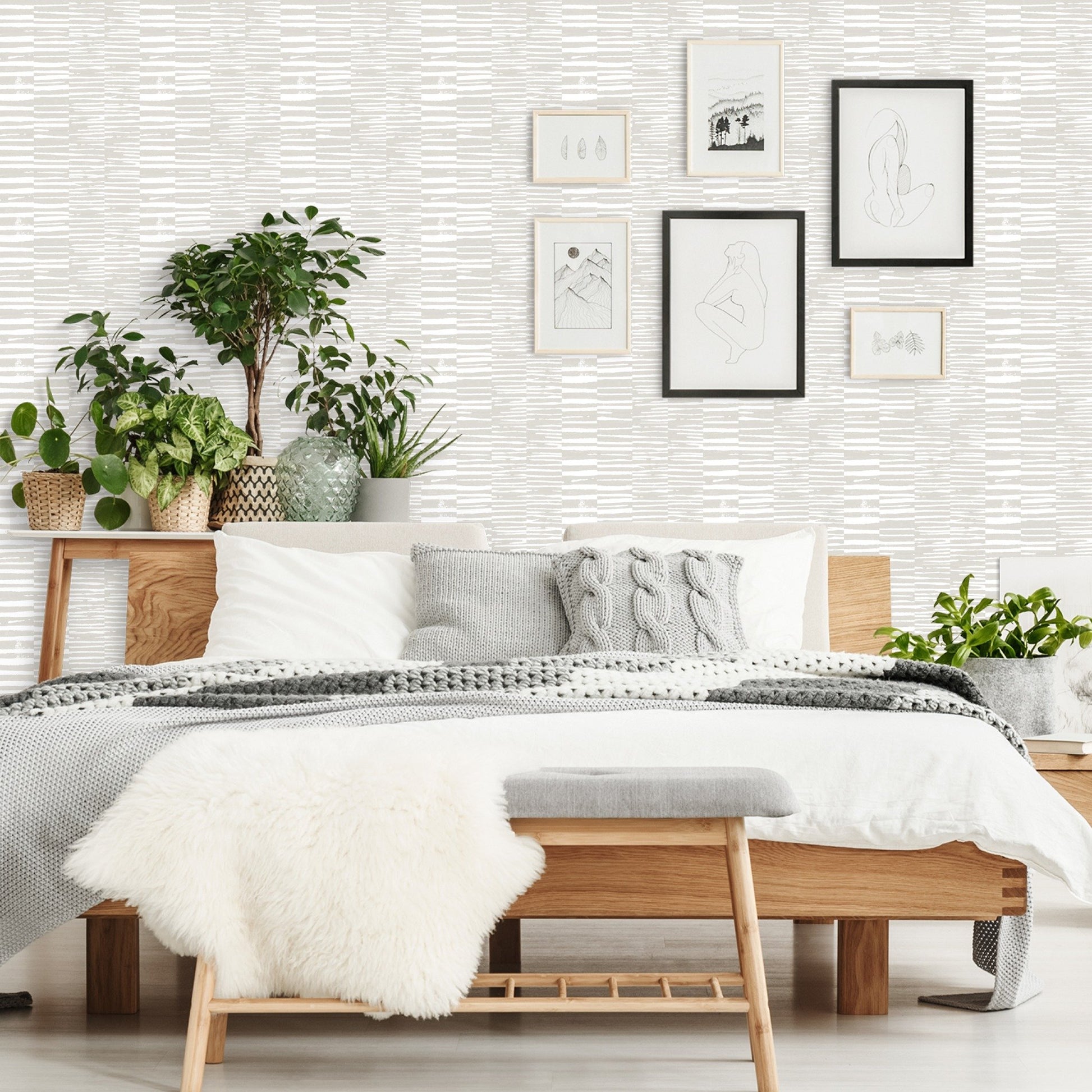 Peel & Stick Wallpaper - Calm World Pattern Ii by Wild Apple - Americanflat