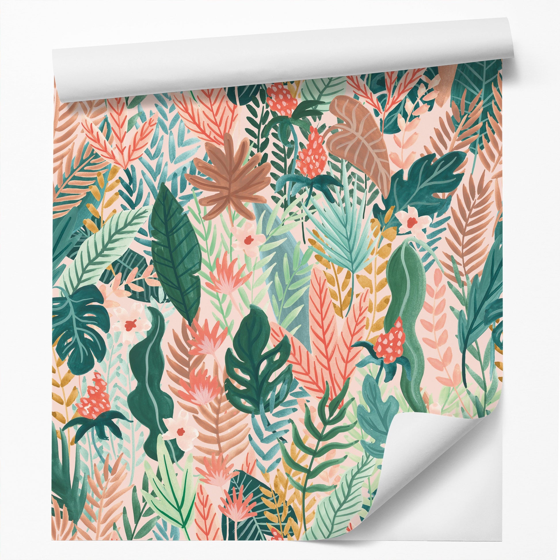 18' L x 24" W Peel & Stick Wallpaper, Wild Apple Roll - Tribal Zig Zag - Wallpaper, Wild Apple - Americanflat
