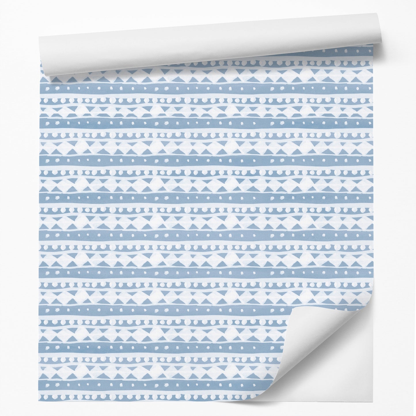 18' L x 24" W Peel & Stick Wallpaper, Wild Apple Roll - Tribal Zig Zag - Wallpaper, Wild Apple - Americanflat