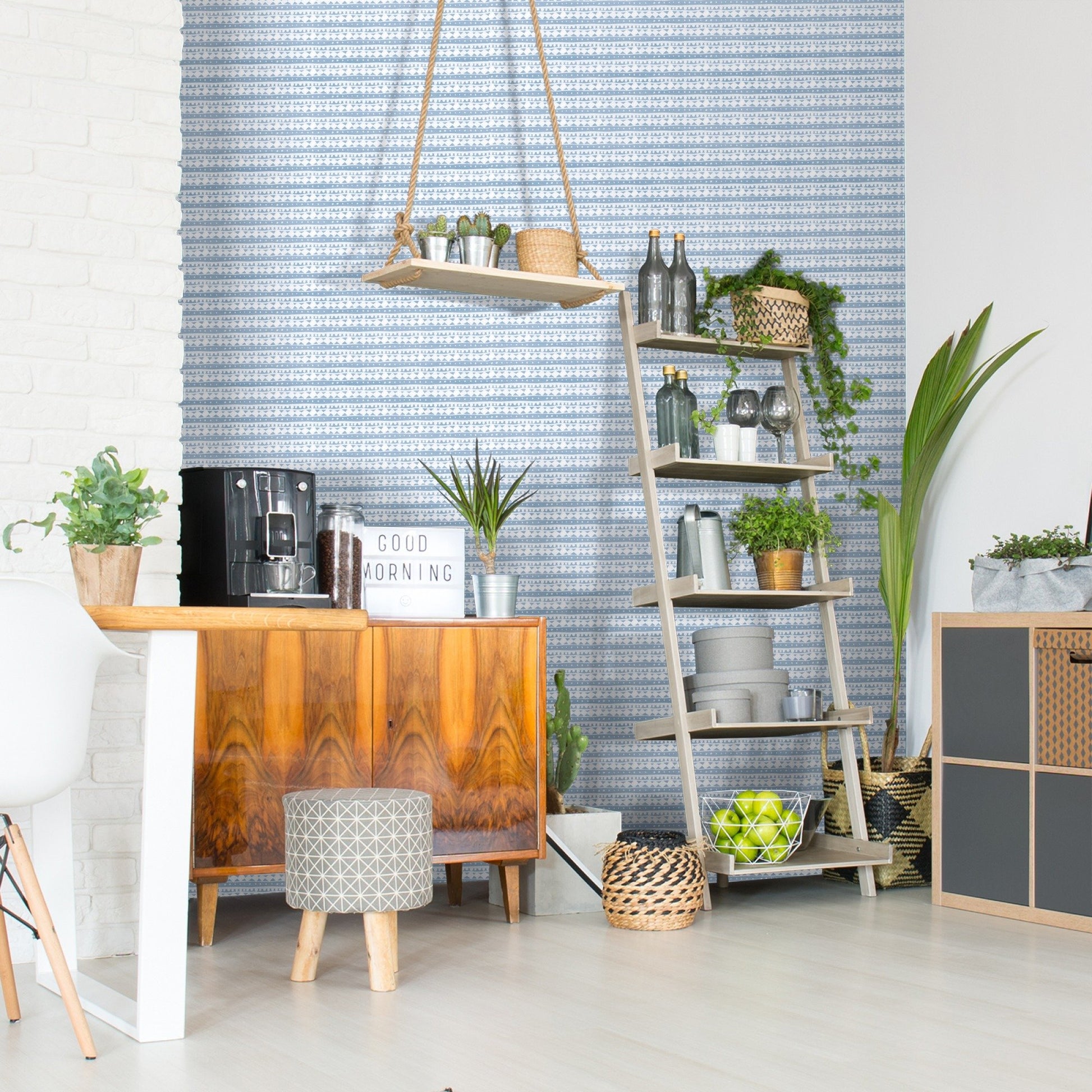 Peel & Stick Wallpaper - World Traveler Pattern Iii by Wild Apple - Americanflat