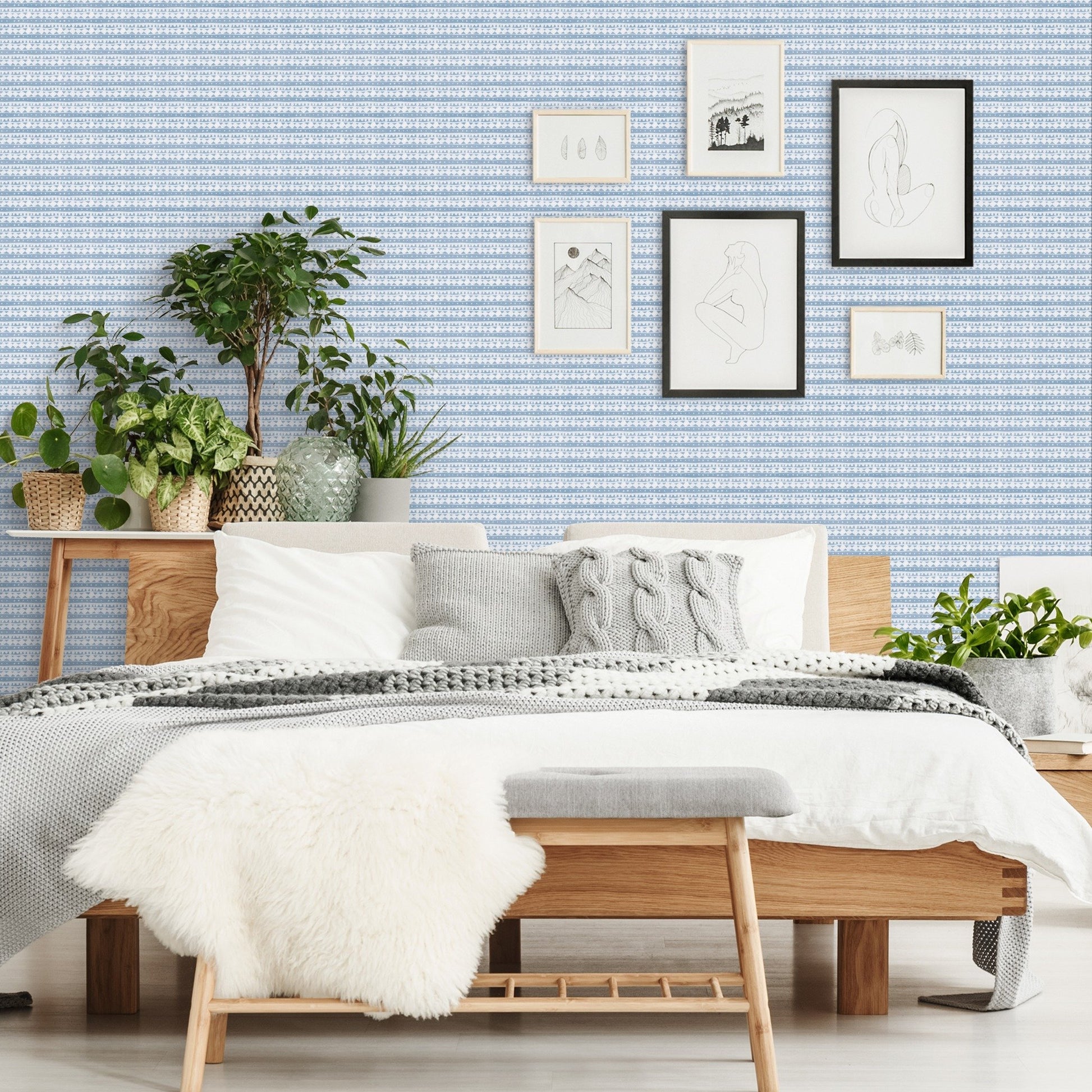 Peel & Stick Wallpaper - World Traveler Pattern Iii by Wild Apple - Americanflat