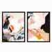 Apricot Dawn By Louise Robinson Wall Art - 2 Piece Framed Print Set - Americanflat