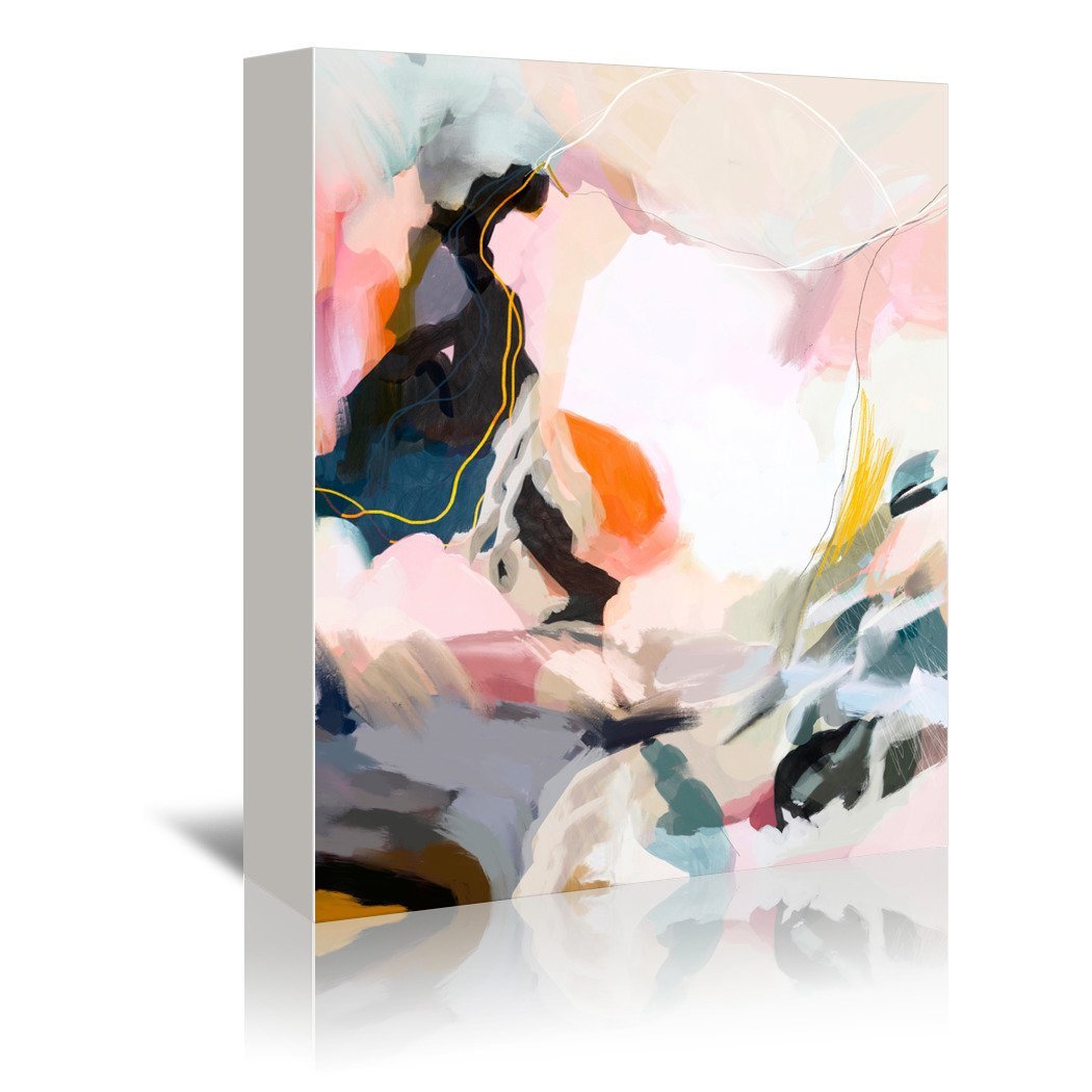 Apricot Dawn By Louise Robinson Wrapped Canvas - Wrapped Canvas - Americanflat