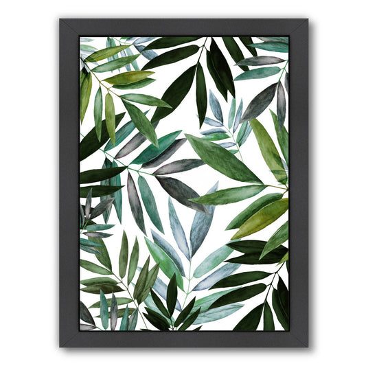Green by Louise Robinson - Black Framed Print - Wall Art - Americanflat