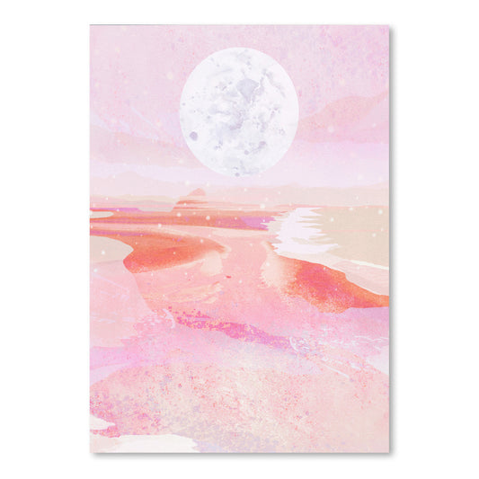 Pink Moonrise by Louise Robinson - Art Print - Americanflat