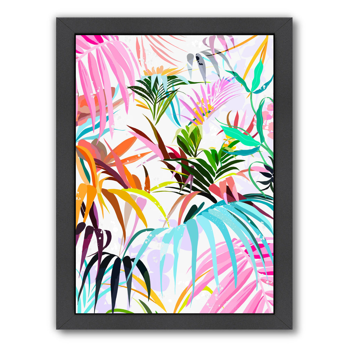 Rainbow Forest by Louise Robinson - Black Framed Print - Wall Art - Americanflat