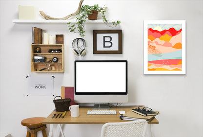 Sunrise by Louise Robinson - White Framed Print - Wall Art - Americanflat