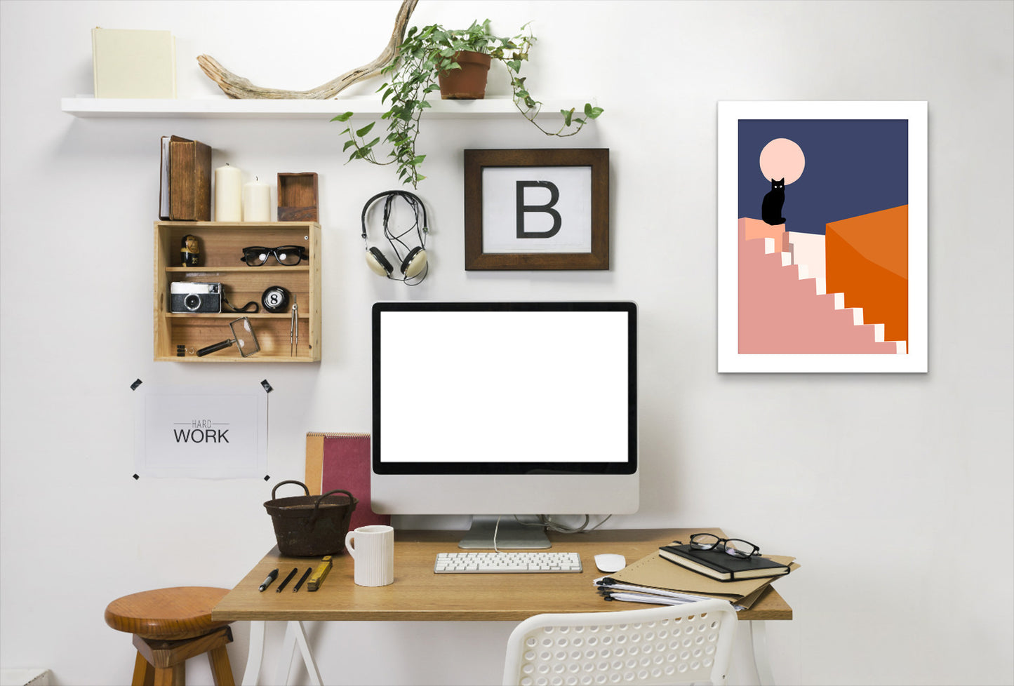 The Double by Louise Robinson - White Framed Print - Wall Art - Americanflat
