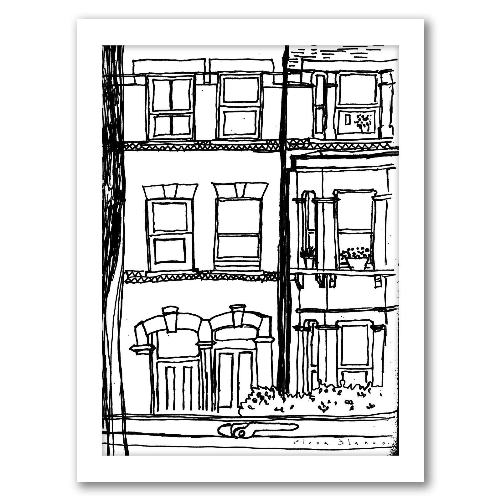 Accross The Road-Sig by Dreamy Me - Framed Print - Americanflat