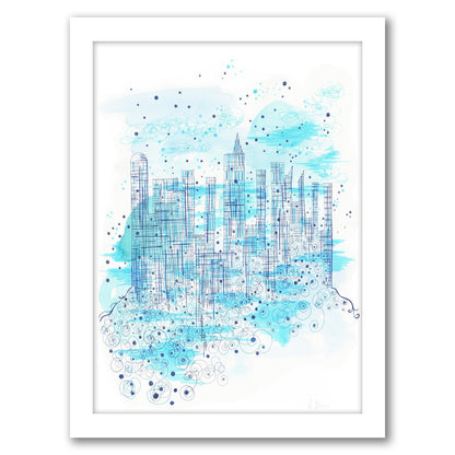 Blue City by Dreamy Me - Framed Print - Americanflat
