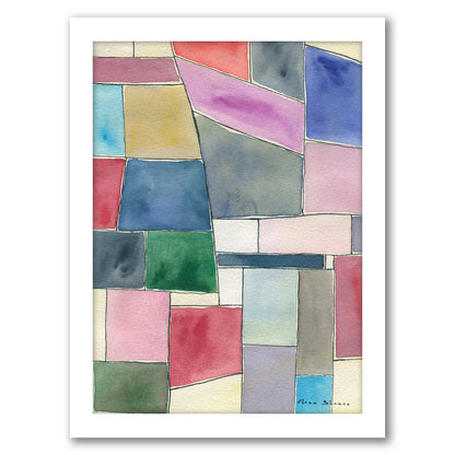 Patchwork by Dreamy Me - White Framed Print - Wall Art - Americanflat