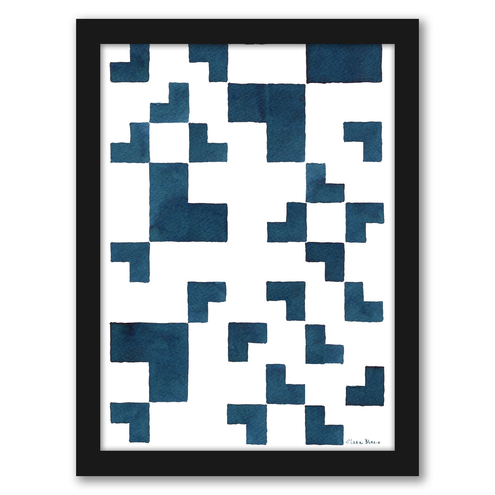 Tiles by Dreamy Me - Black Framed Print - Wall Art - Americanflat
