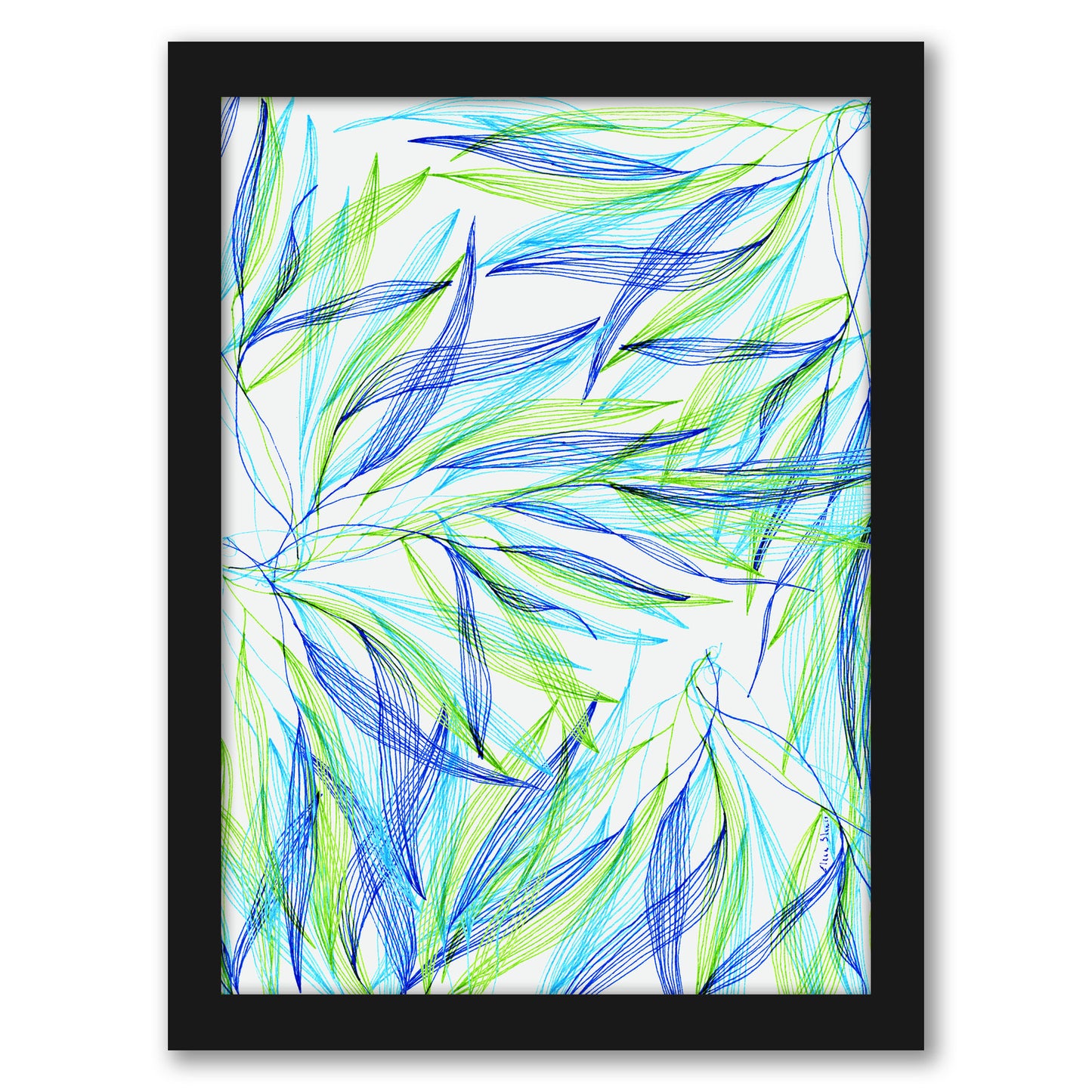Water Forest by Dreamy Me - Black Framed Print - Wall Art - Americanflat