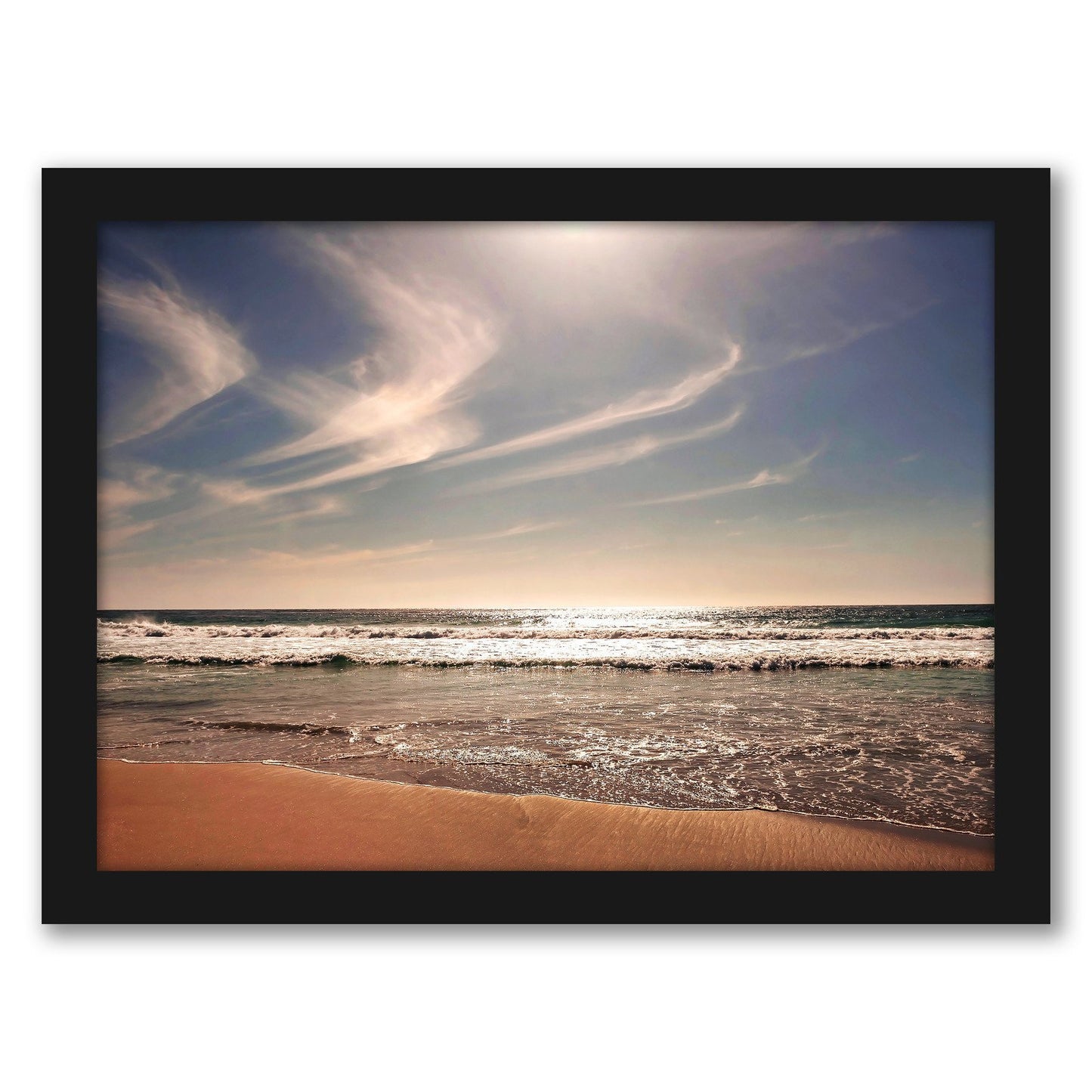 California Ocean by Amanda Abel - Black Framed Print - Wall Art - Americanflat