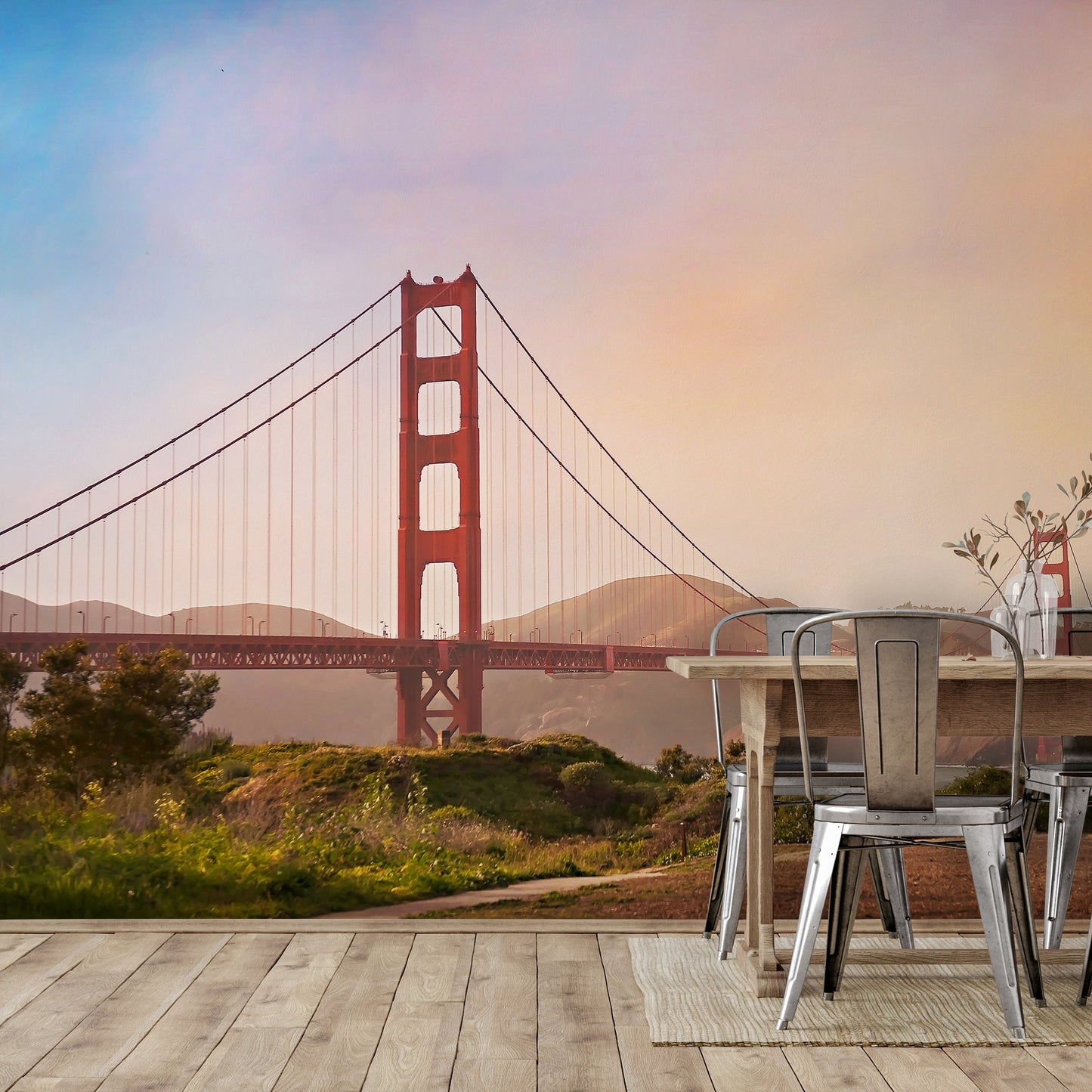 Peel & Stick Wall Mural - Golden Gate Bridge By Amanda Abel