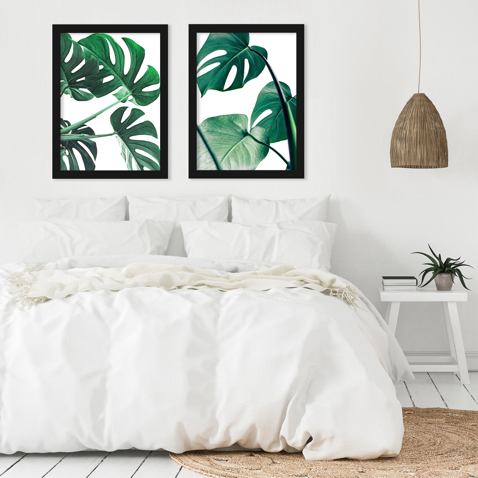 Monstera Deliciosa by Tanya Shumkina - 2 Piece Framed Print Set - Americanflat