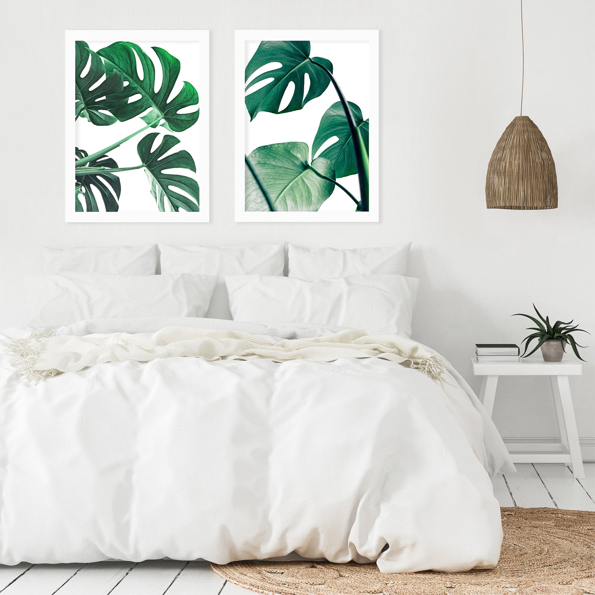 Monstera Deliciosa by Tanya Shumkina - 2 Piece Framed Print Set - Americanflat