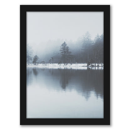Fog On Lake by Tanya Shumkina - Black Framed Print - Wall Art - Americanflat